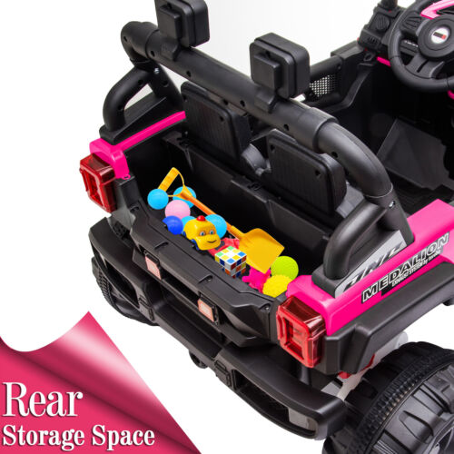 Rev up the Fun with the BBH-016 Double-Drive 12V Rose Red Off-Road Vehicle and 2.4G Remote Control