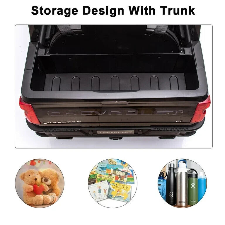 Rev Up the Fun with the Funtok Chevrolet Silverado 12V Electric Ride-On Car for Kids