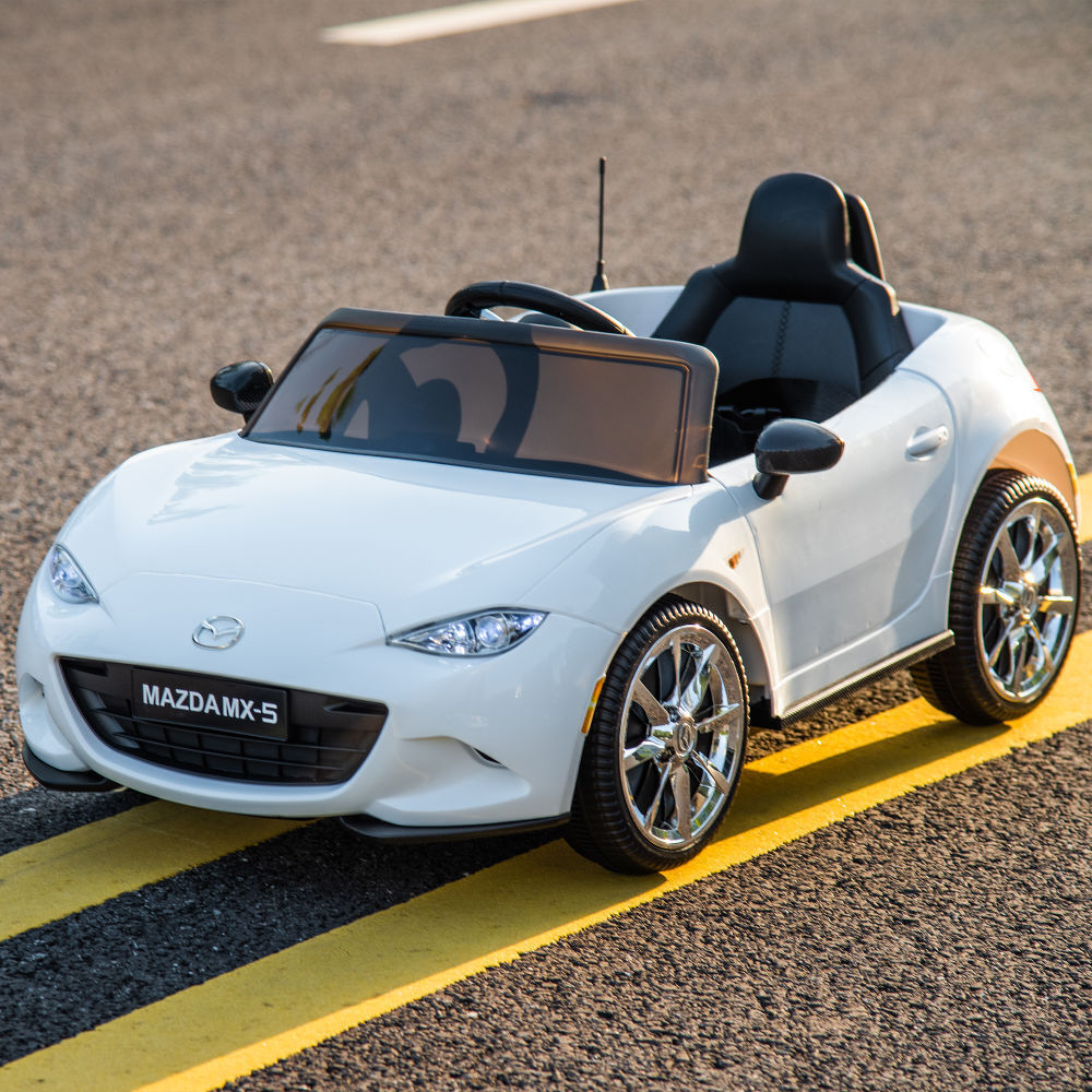 Rev up the Fun with the MAZDA MX-5 RF 12V Kids Ride-On Car - Includes 2.4G Remote Control for Parents!