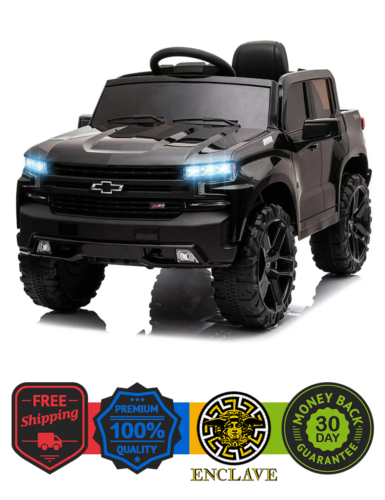 Rev Up Your Child's Playtime with the Funtok Licensed Chevrolet Silverado Ride-On Car, Complete with Remote Control