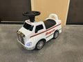 Rev Up Your Child's Playtime with the Snap On Tools White Truck Ride-On Toy - Complete with Sound Effects!