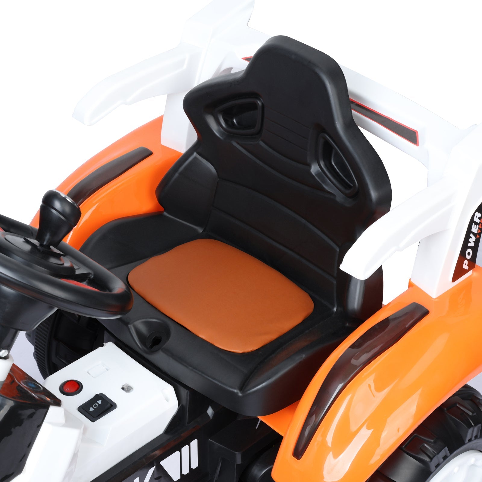 Electric Ride-On Excavator Digger with Motorized Arm and Music Sounds Construction Vehicle