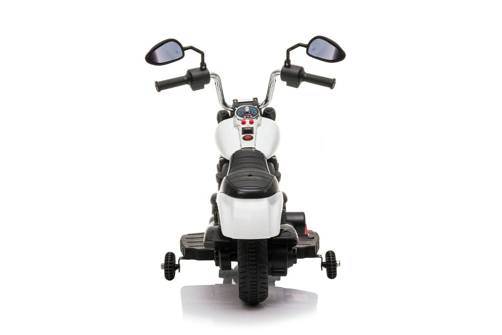 Kids Ride-On Harley Chopper Style Bike with Safety Training Wheels and 6V Battery