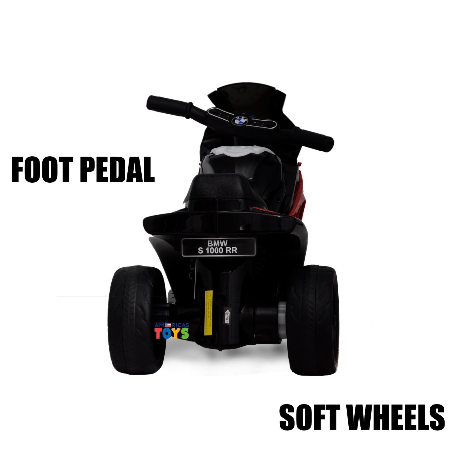 Kids 6V Licensed BMW Ride-On Motorbike Tricycle with MP3 Music in Multiple Colors