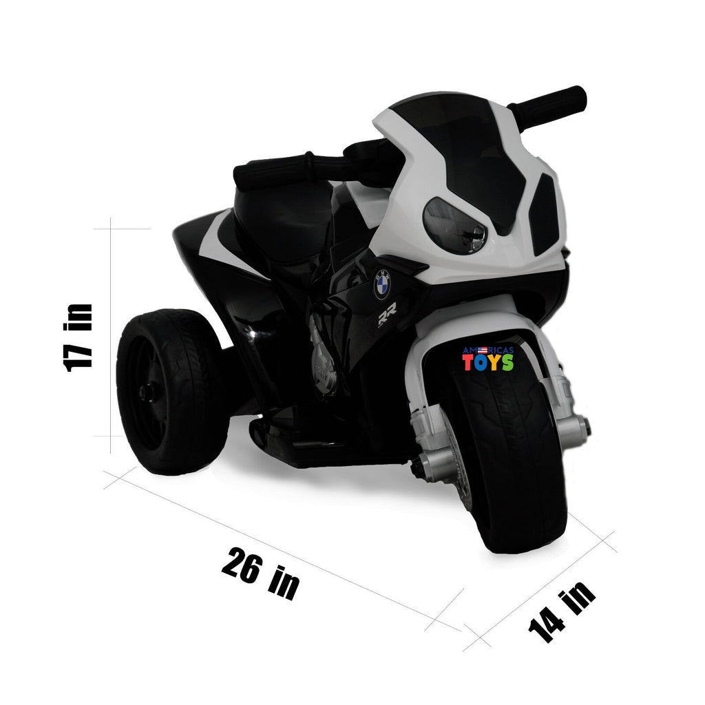 Kids 6V Licensed BMW Ride-On Motorbike Tricycle with MP3 Music in Multiple Colors