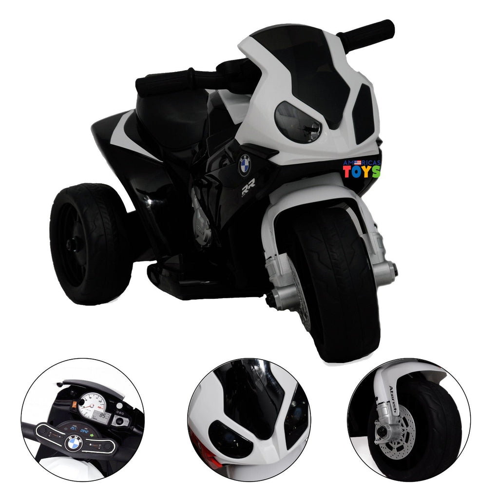 Kids 6V Licensed BMW Ride-On Motorbike Tricycle with MP3 Music in Multiple Colors