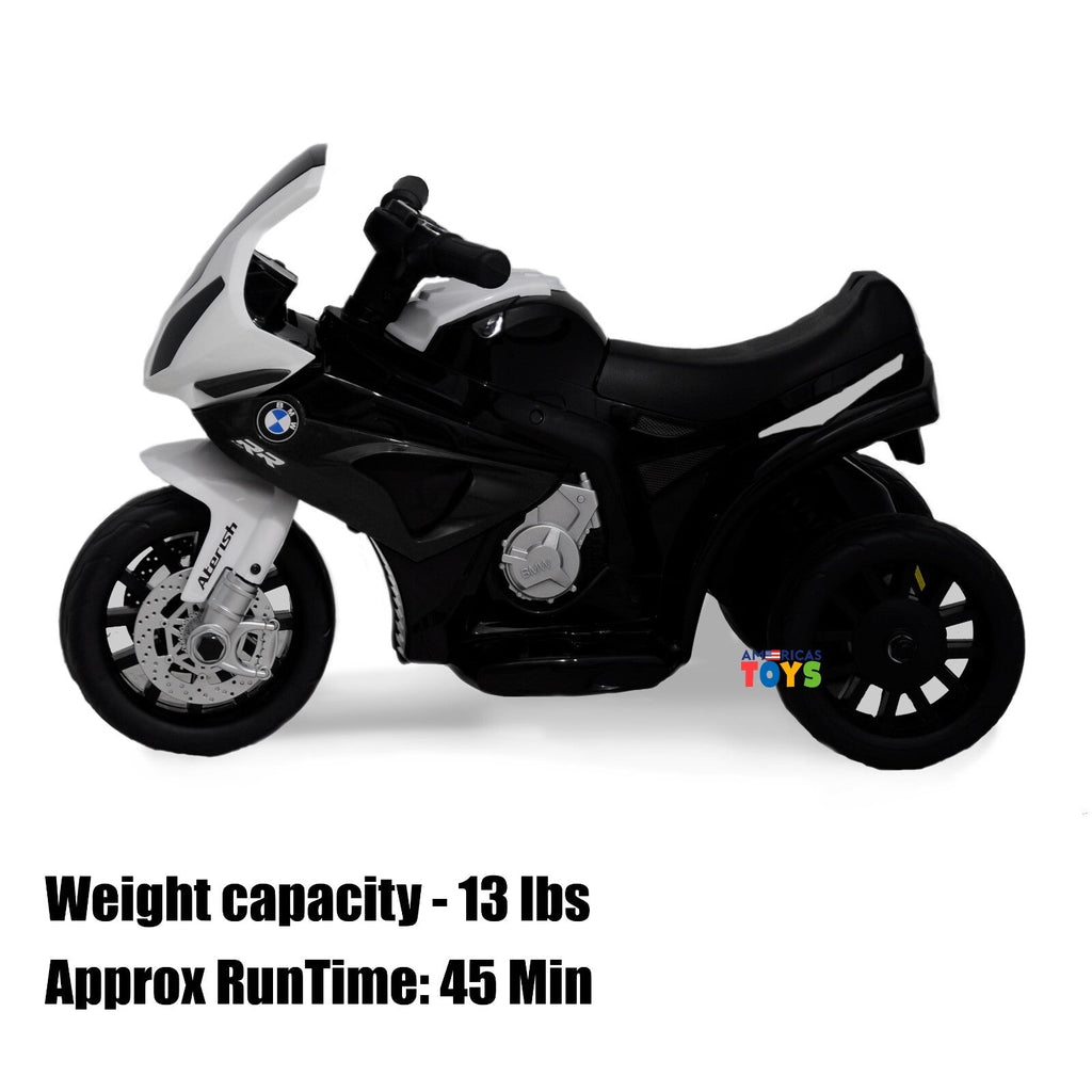 Kids 6V Licensed BMW Ride-On Motorbike Tricycle with MP3 Music in Multiple Colors