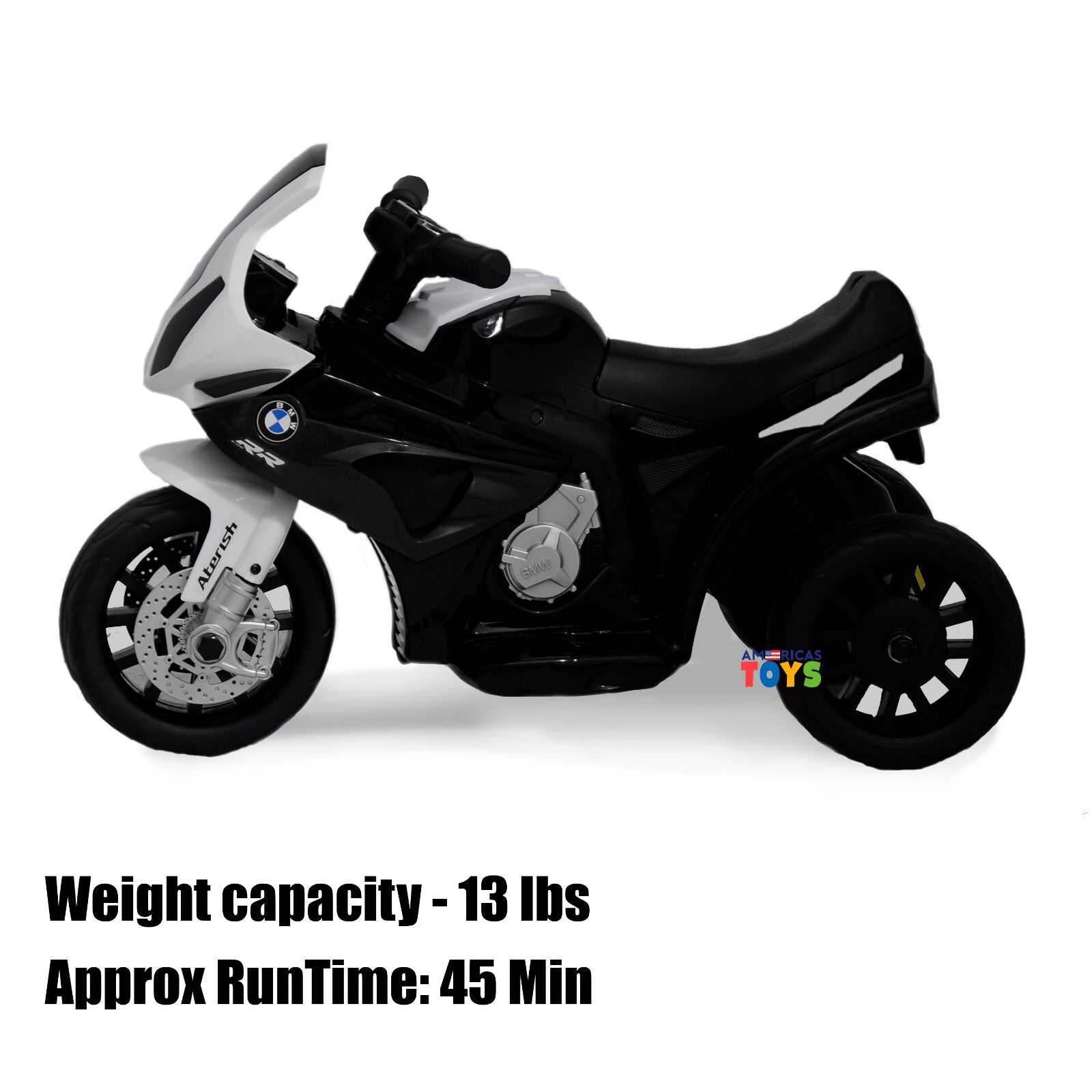 Kids 6V Licensed BMW Ride-On Motorbike Tricycle with MP3 Music in Multiple Colors