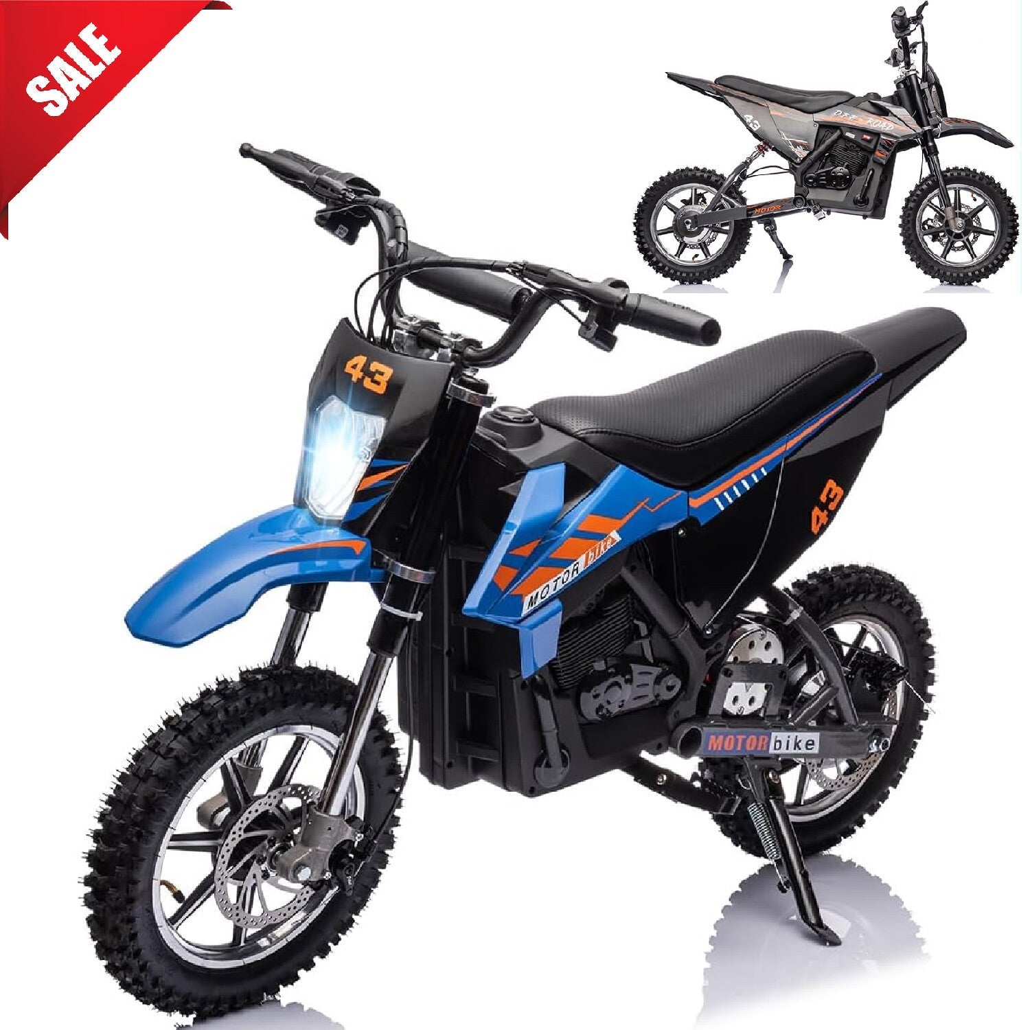 36V Battery-Powered Off-Road Electric Ride-On Motorcycle for Kids