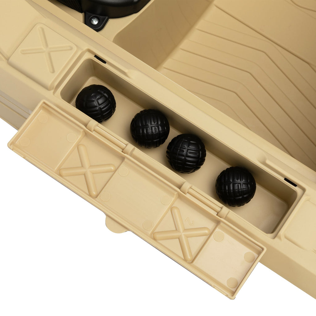 24V Ride-On Thunder Tank Car with Fighting Cannon and Rotating Turret