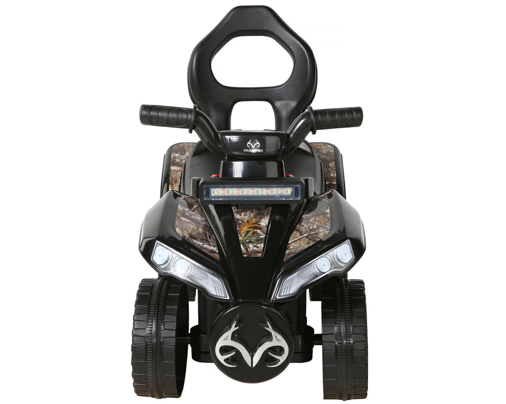 Camo Ride-On Toy Car with Seat, Storage Compartment, and 3 Animal Sounds for 18-36 Months