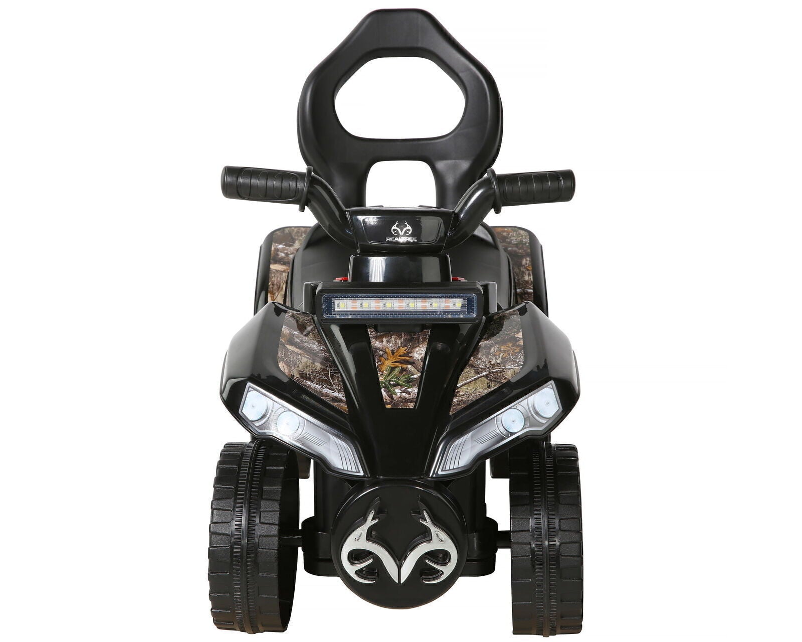 Camo Ride-On Toy Car with Seat, Storage Compartment, and 3 Animal Sounds for 18-36 Months