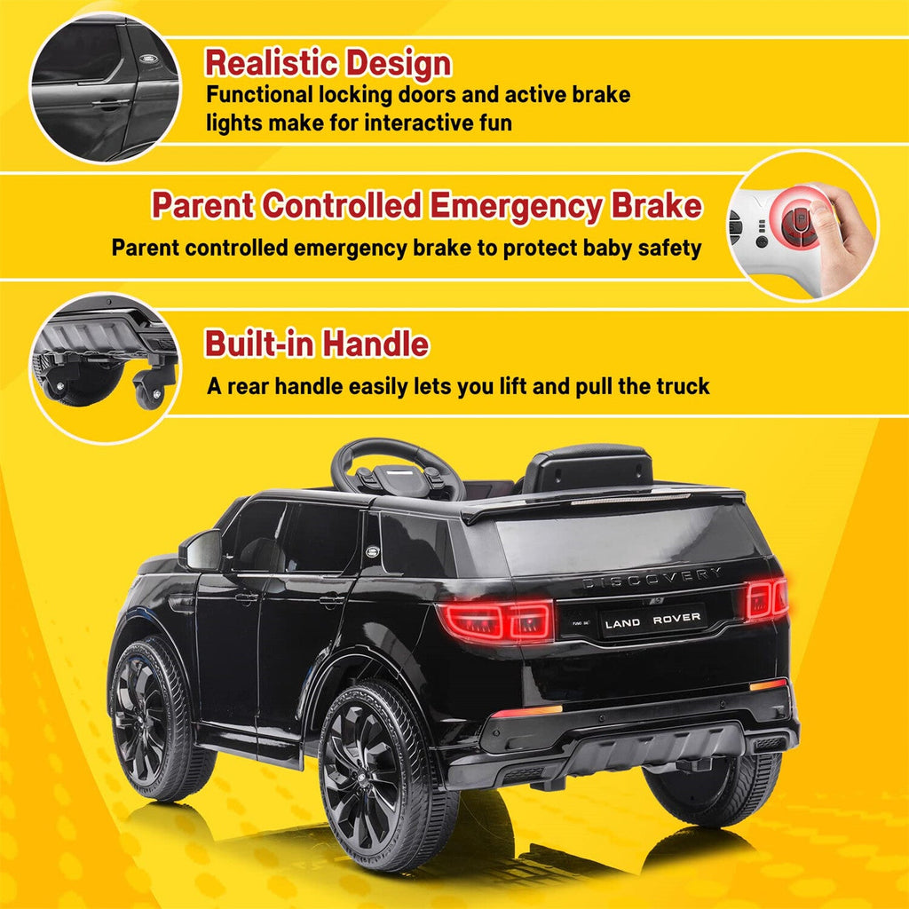 12V Licensed Land Rover Ride-On Toy for Kids with Remote Control and MP3 Player