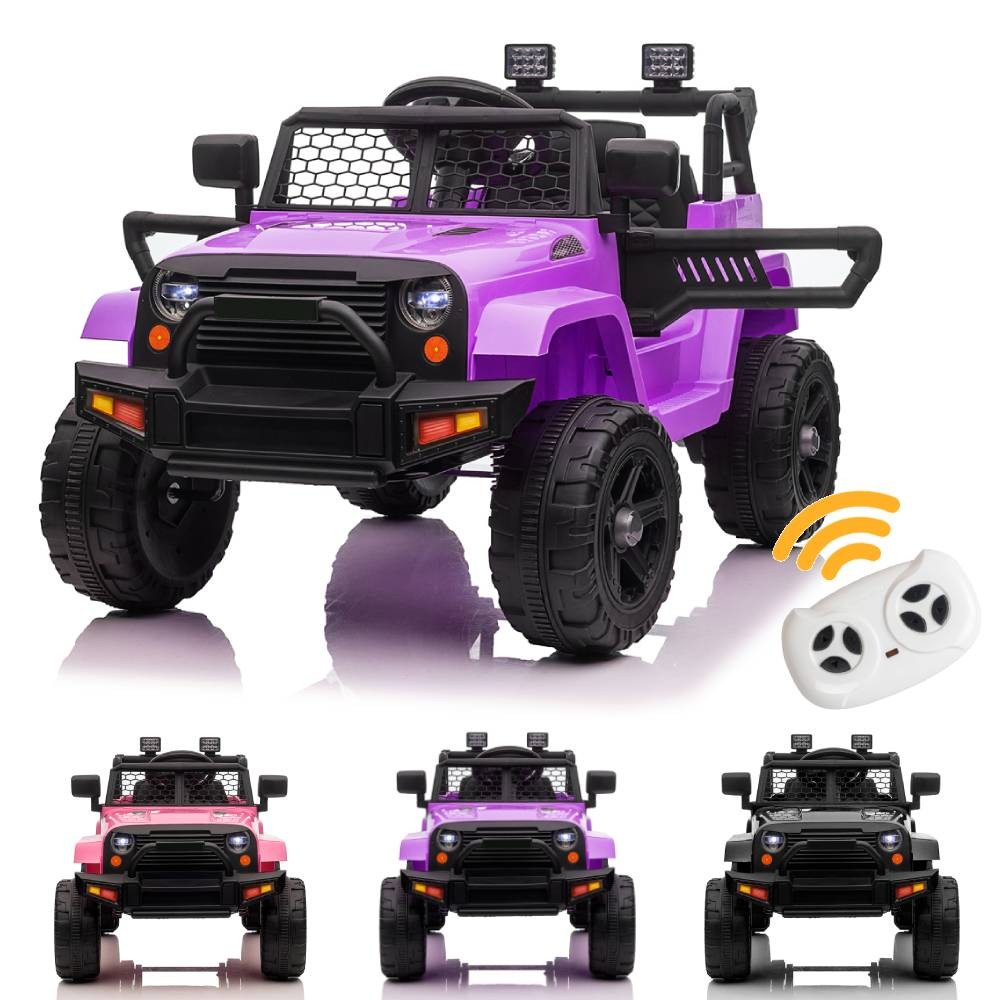 12V Battery-Powered Ride-On Truck for Kids with Parent Remote Control and Safety Seat Belts