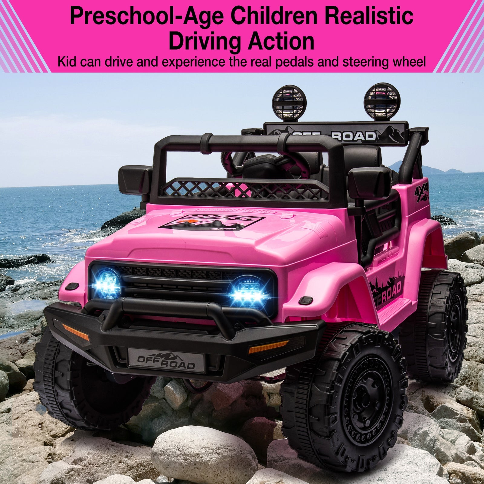 12V Electric Ride-On Truck Car with Parent Remote Control