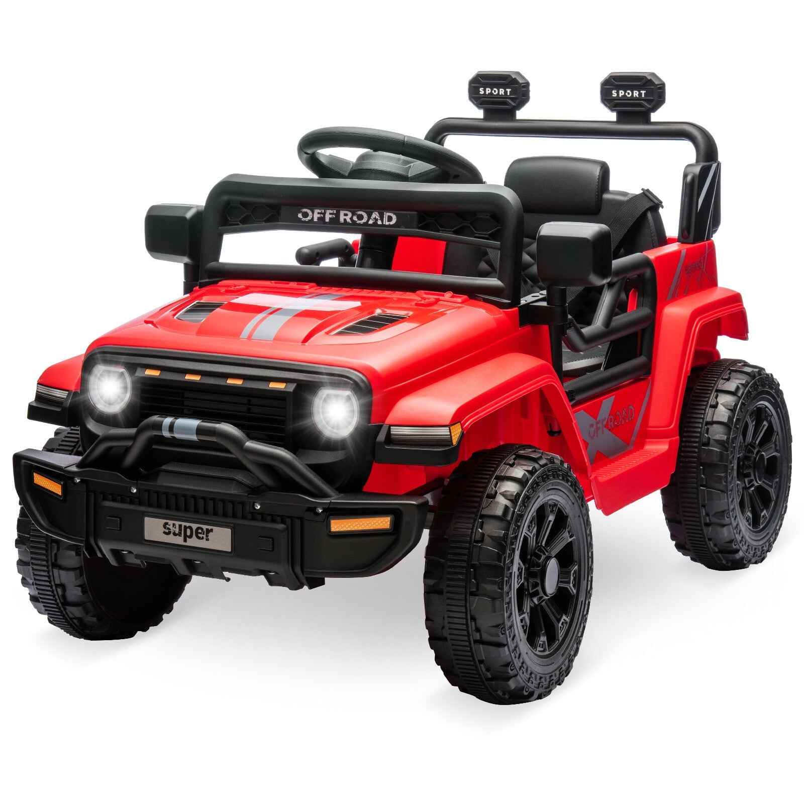 12V Ride-On Truck Car Toy with Parent Remote Control for Kids Ages 3-5