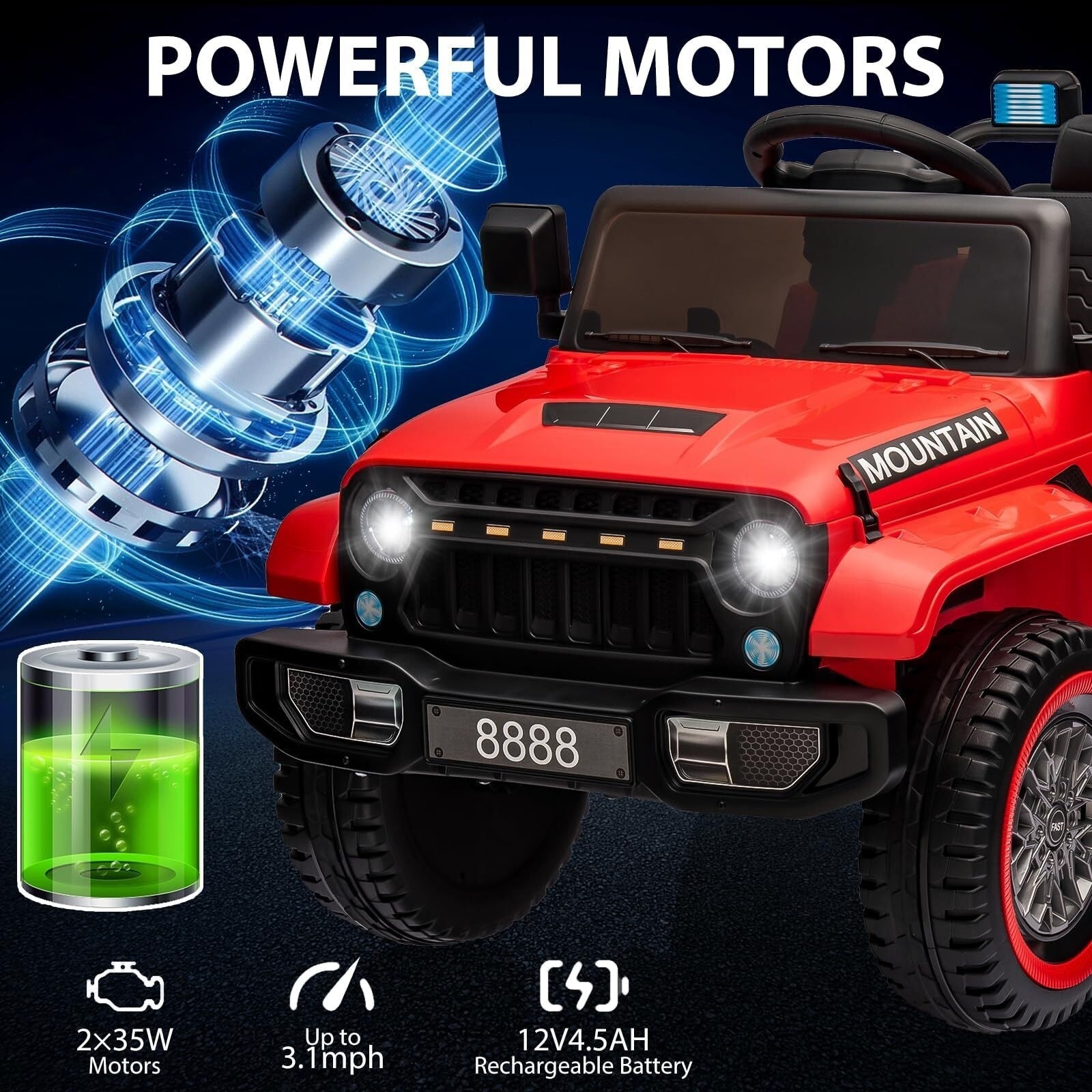 Remote Control Ride-On Truck and Car Toy