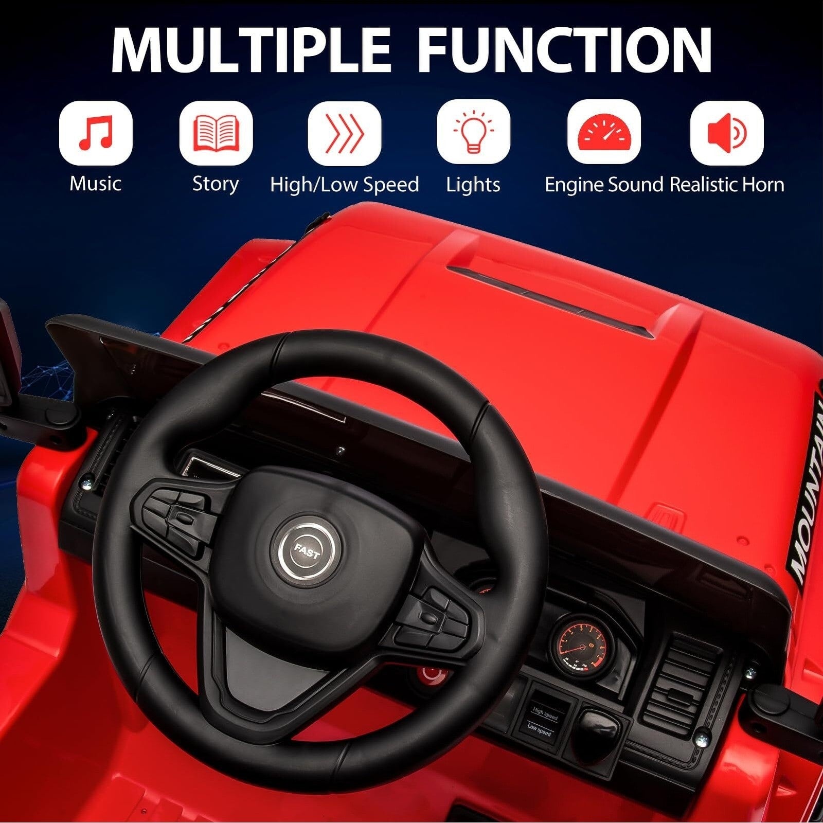 Remote Control Ride-On Truck and Car Toy