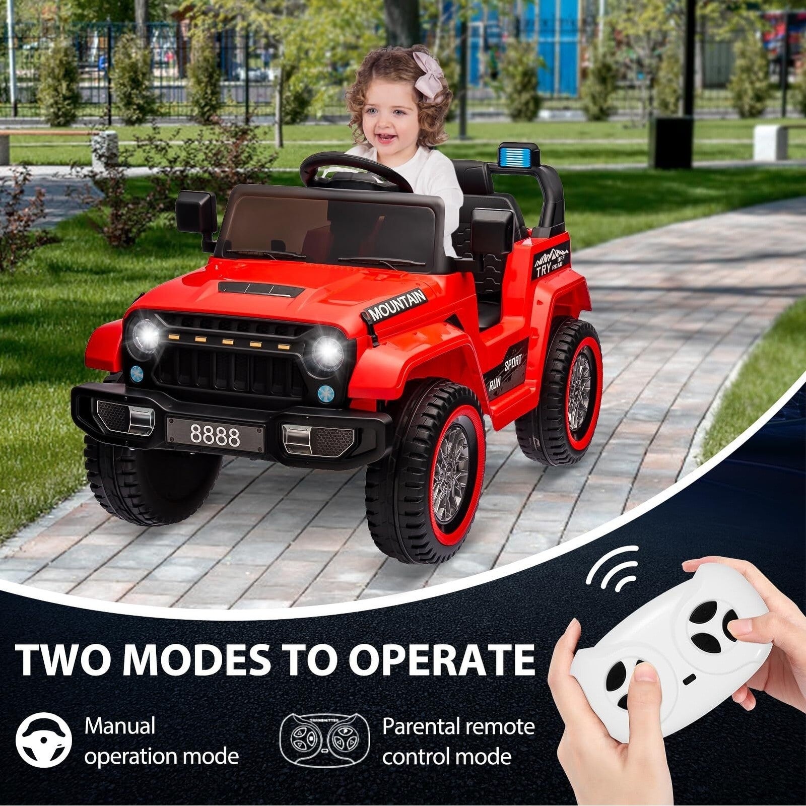 Remote Control Ride-On Truck and Car Toy