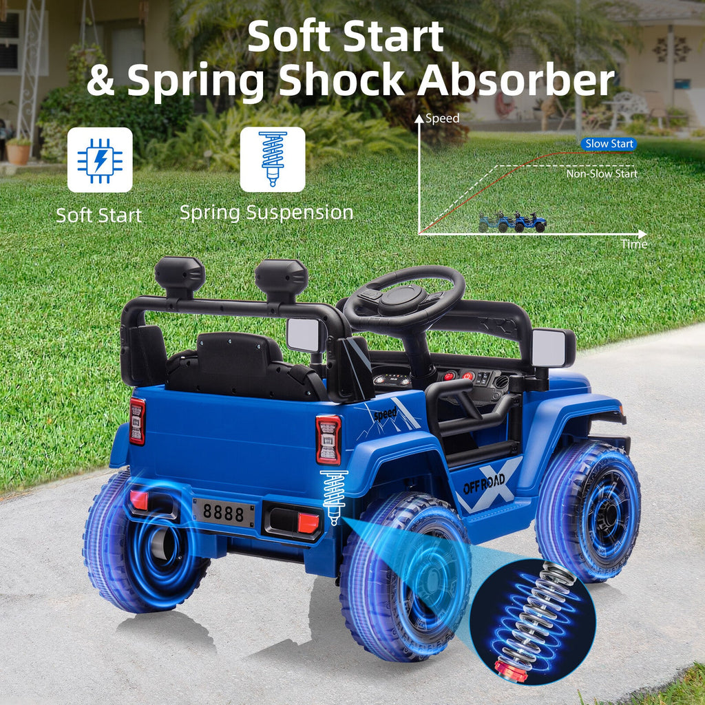 12V Battery-Powered Electric Ride-On Truck for Kids with Remote Control