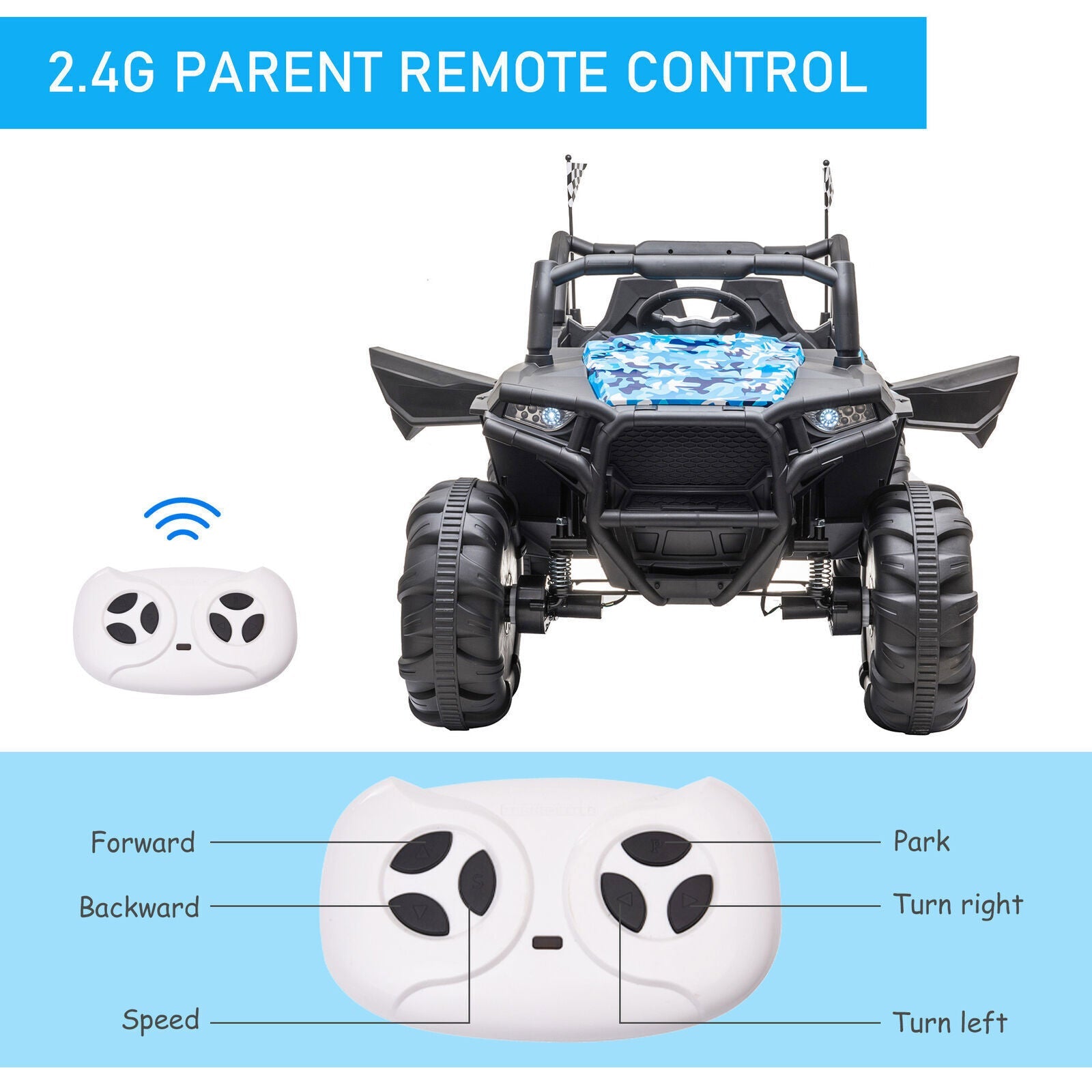 Ride-On Truck for Kids with Remote Control and Four Motors - Perfect for Outdoor Fun!