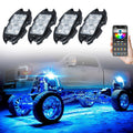 Rock Lights for Trucks Jeep UTV ATV Bright Underglow Exterior Wheel Lighting