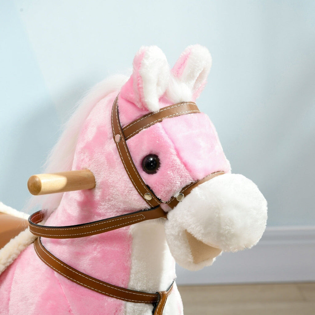 Toddler Rocking Horse with Saddle and Sound Features