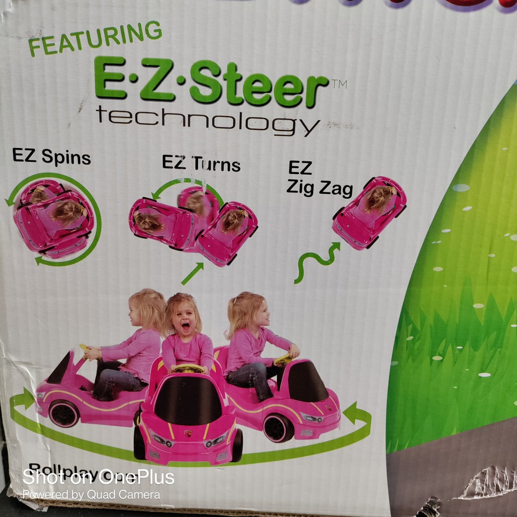 6-Volt Battery Operated Pink Ride-On Power Wheel Car for Ages 1+
