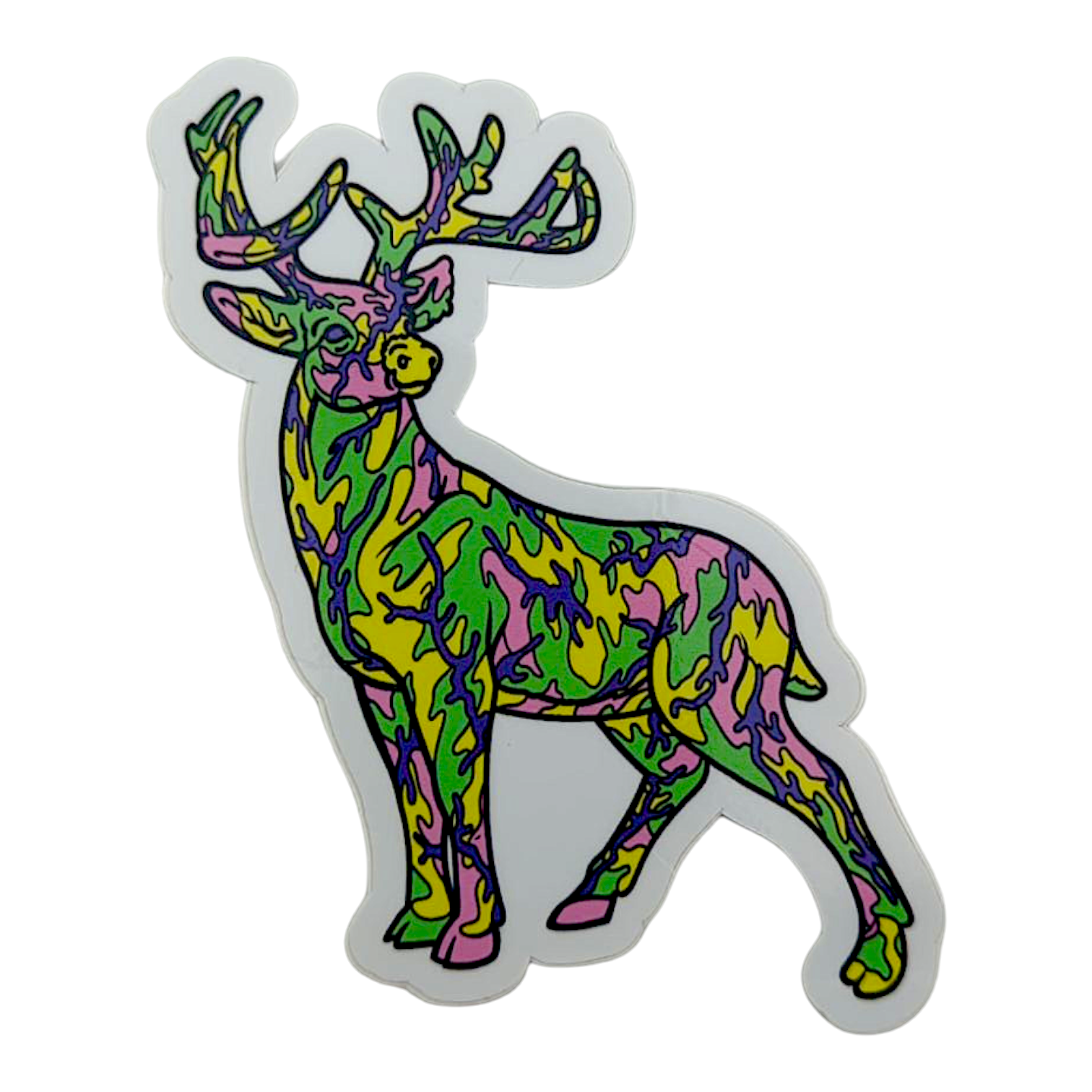 Ron English Camo Deer Sticker