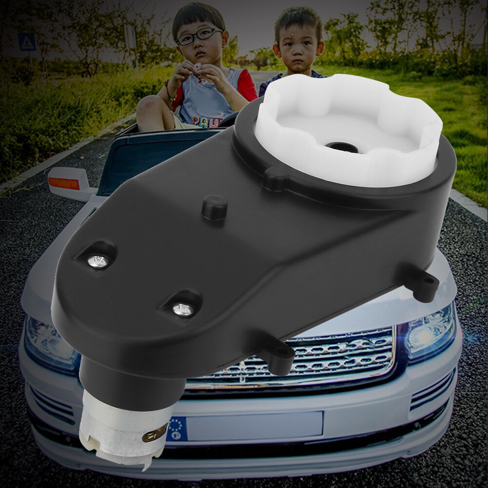 12V 5600RPM RS380 Electric Motor Gearbox with Steering Gear for Children's Toy Car
