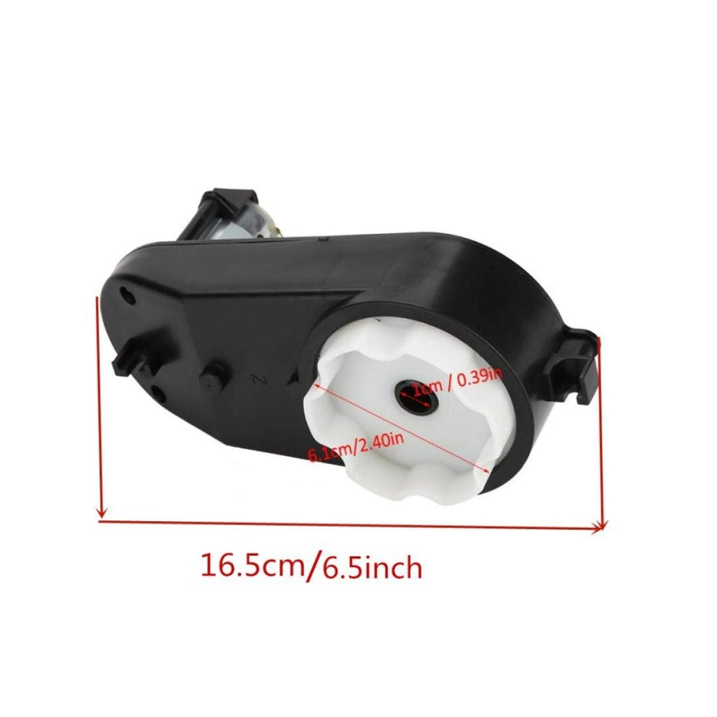 390 6V DC Motor with 18000 RPM Gearbox for Kids Ride-On Vehicles