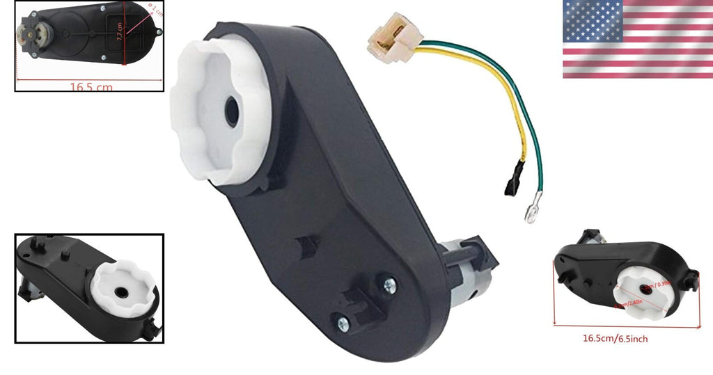RS390 18000 RPM Motor Gearbox for Kids Ride-On Vehicles Durable Easy Install