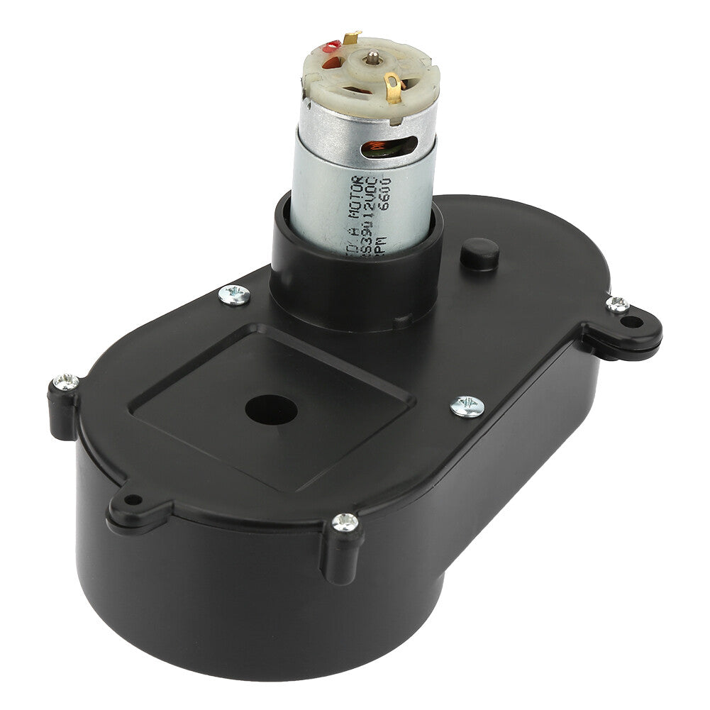 12V RS390 Electric Motor Gearbox with Steering Gear 5600RPM for Children's Toy Cars