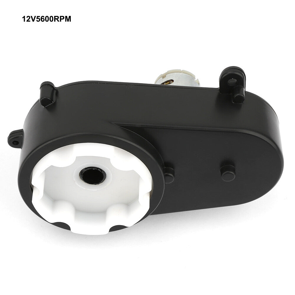 12V RS390 Electric Motor Gearbox with Steering Gear 5600RPM for Children's Toy Cars