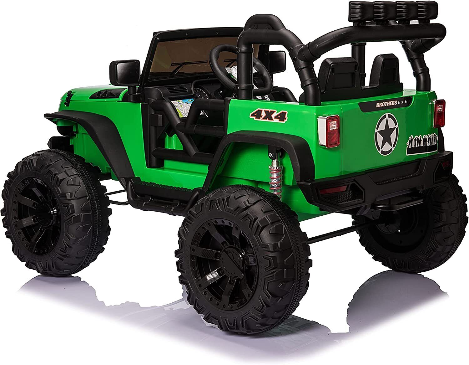 2 Seater Electric Kids Ride On Truck Car with Parent Remote Control and LED Lights - 24V 2x200W