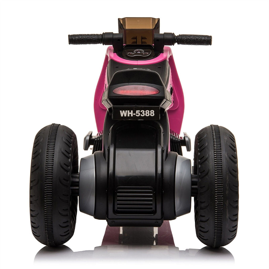 Fun and Stylish Pink Electric Motorcycle for Kids with USB Music - Perfect Birthday Gift for Girls!