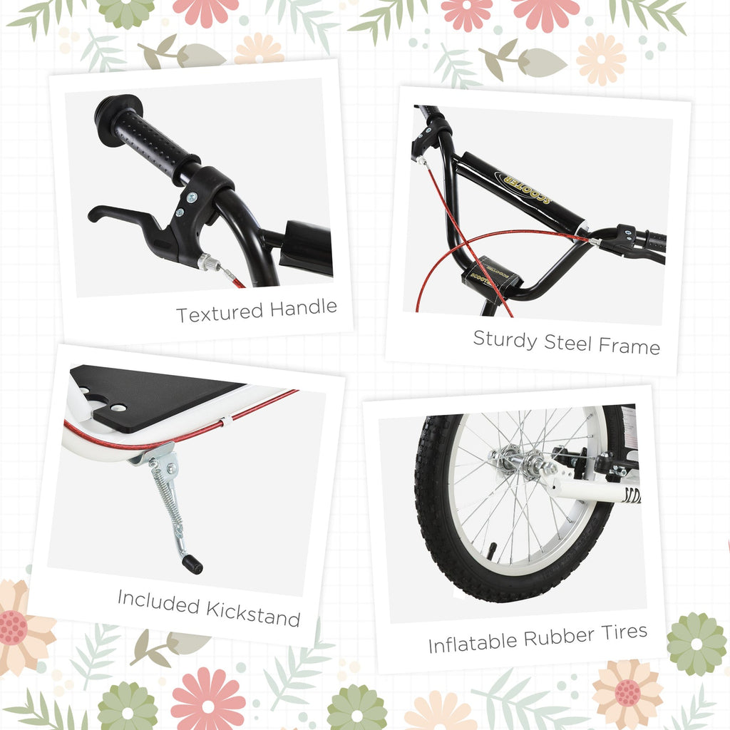 Youth Kick Scooter for Kids 5+ with 16" Wheels and Adjustable Handlebar