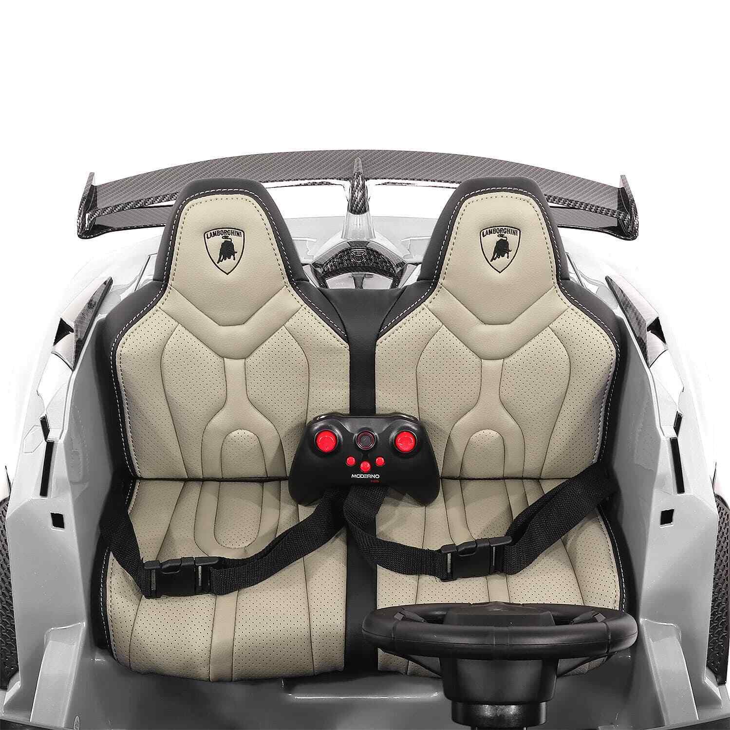 24V 2 SEATS AUTHENTIC LAMBORGHINI AVENTADOR SVJ CHILDREN'S RIDE-ON SPORTS VEHICLE, ILLUMINATION + REMOTE CONTROL