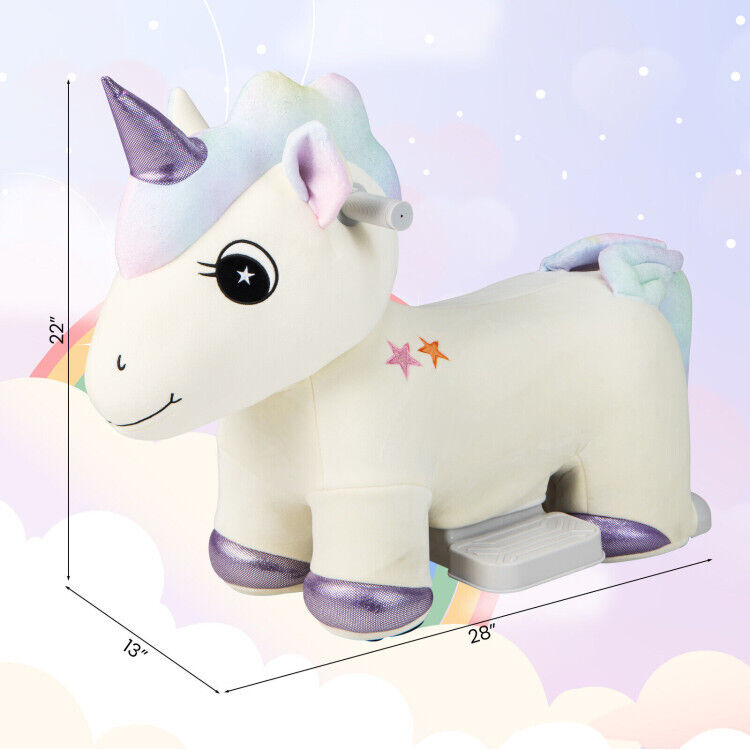Magical 6V Electric Unicorn Car for 1-3 Year Old Girls with Music