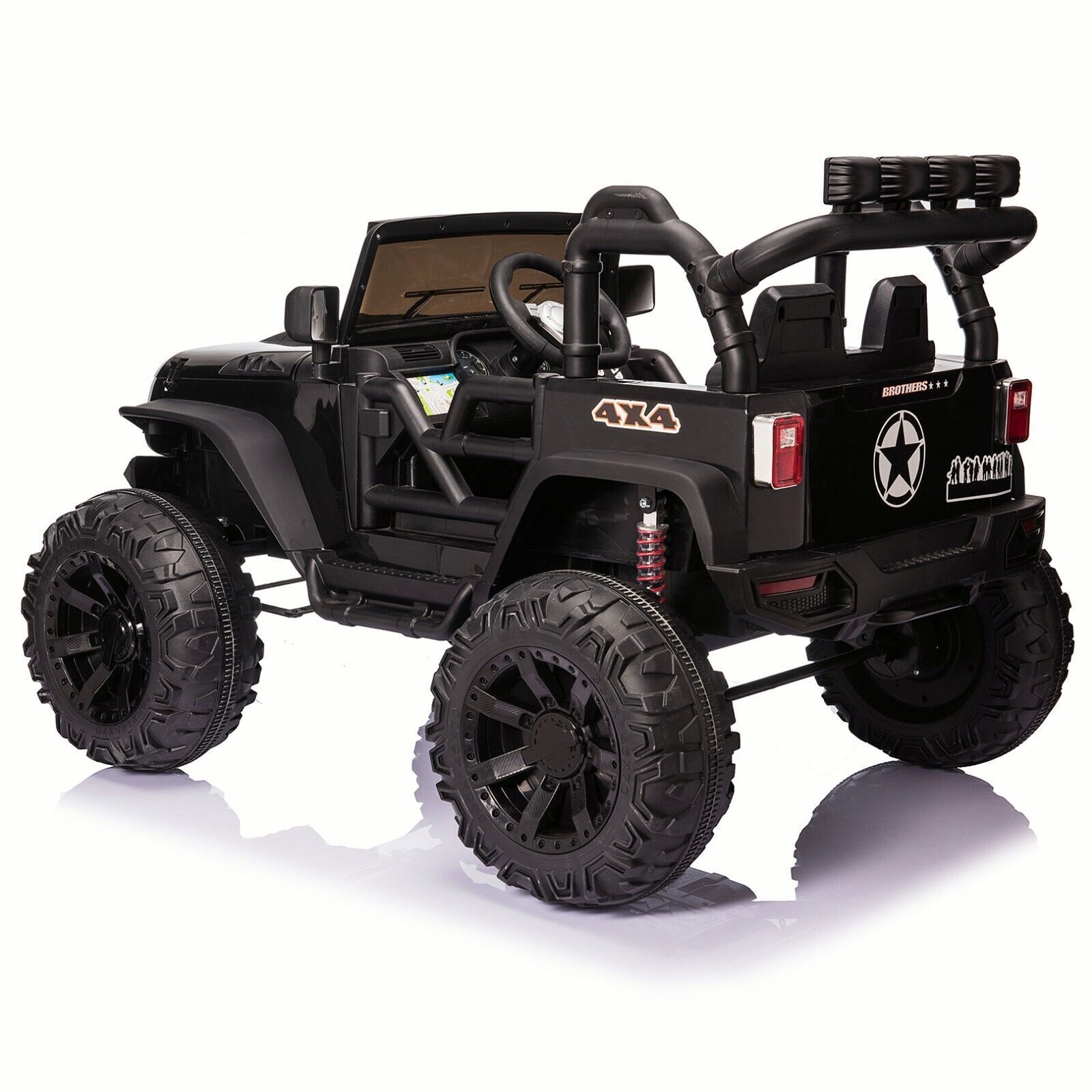 Electric 24V Battery Kids Ride On Car Toy Truck with USB, Bluetooth, and Remote Control Features
