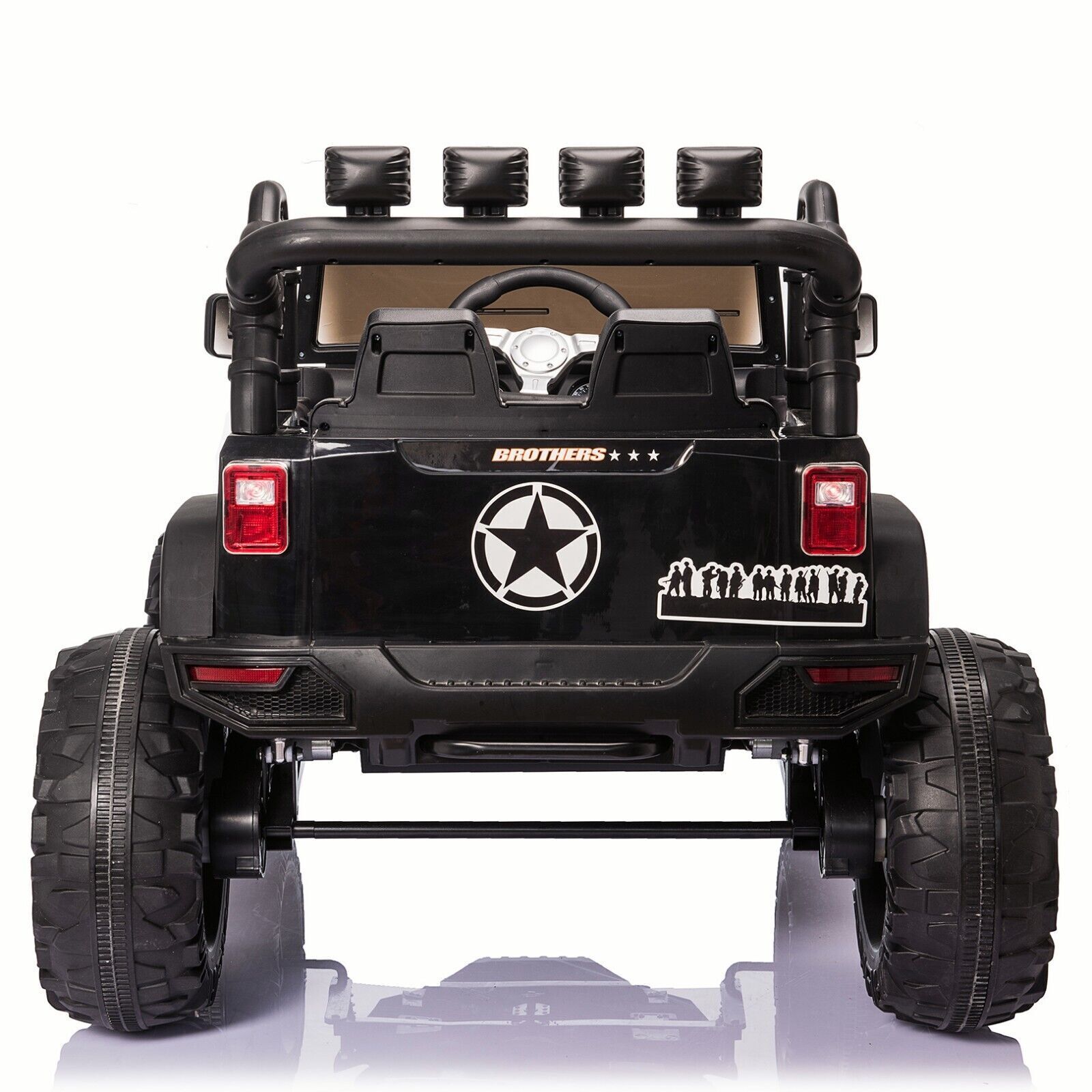Electric 24V Battery Kids Ride On Car Toy Truck with USB, Bluetooth, and Remote Control Features