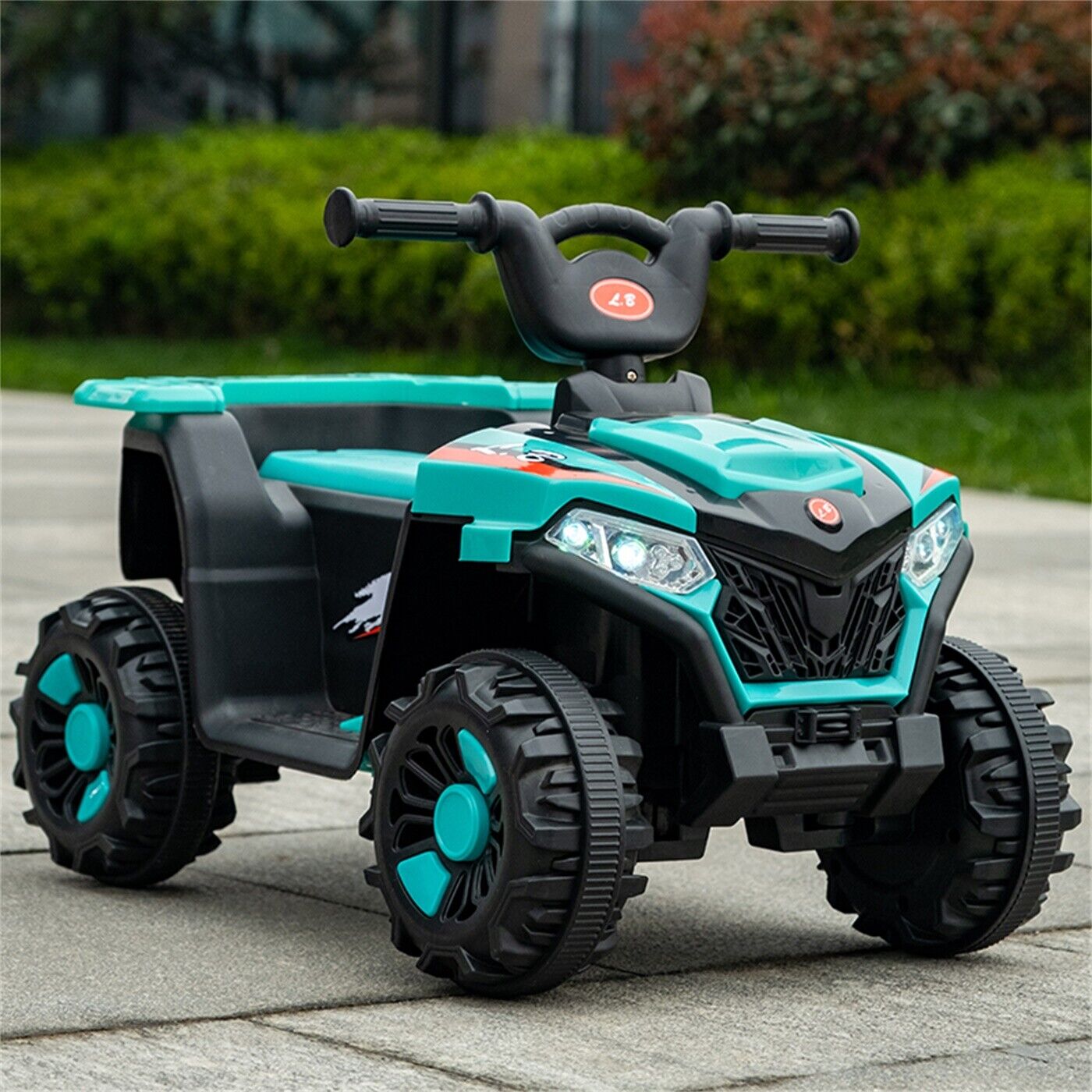 Electric ATV Ride-On Car with MP3 Player and LED Lights - 6V Battery Powered, 4-Wheeled Beach Cruiser