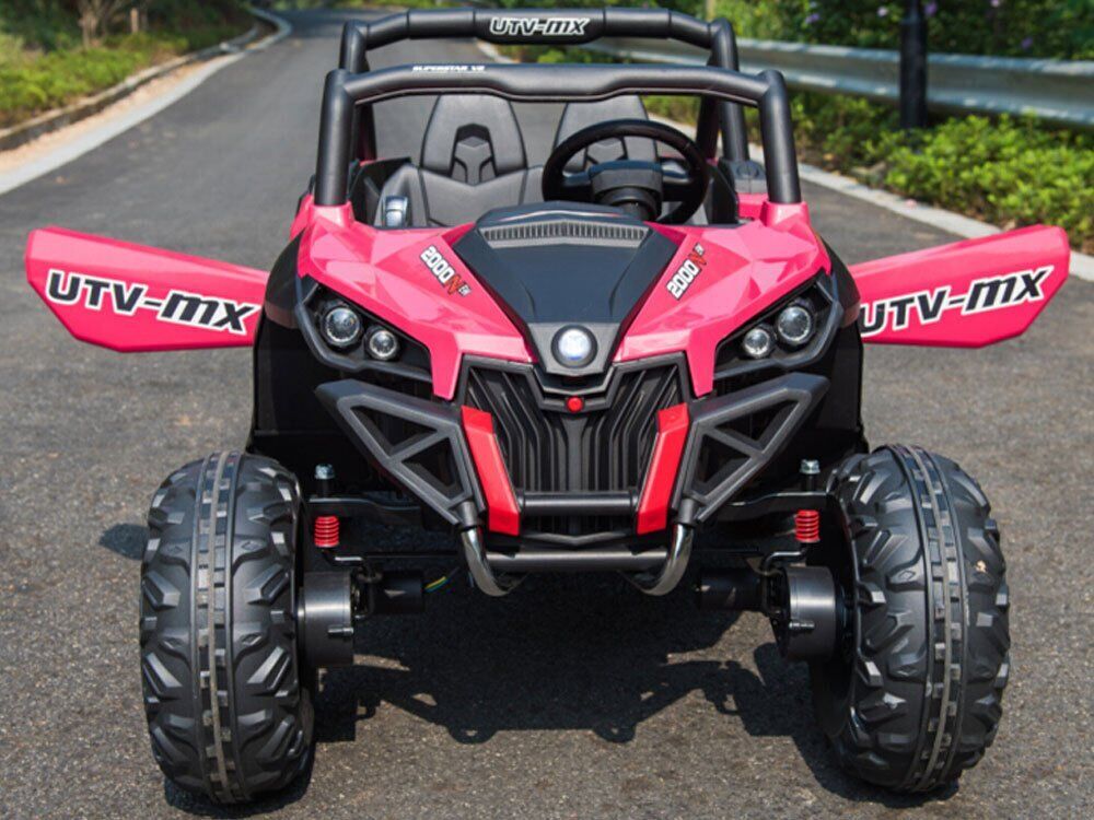 Black Mini Moto UTV 4x4 12v - Ride On Vehicle for Toddlers - Electric Car with Remote Control