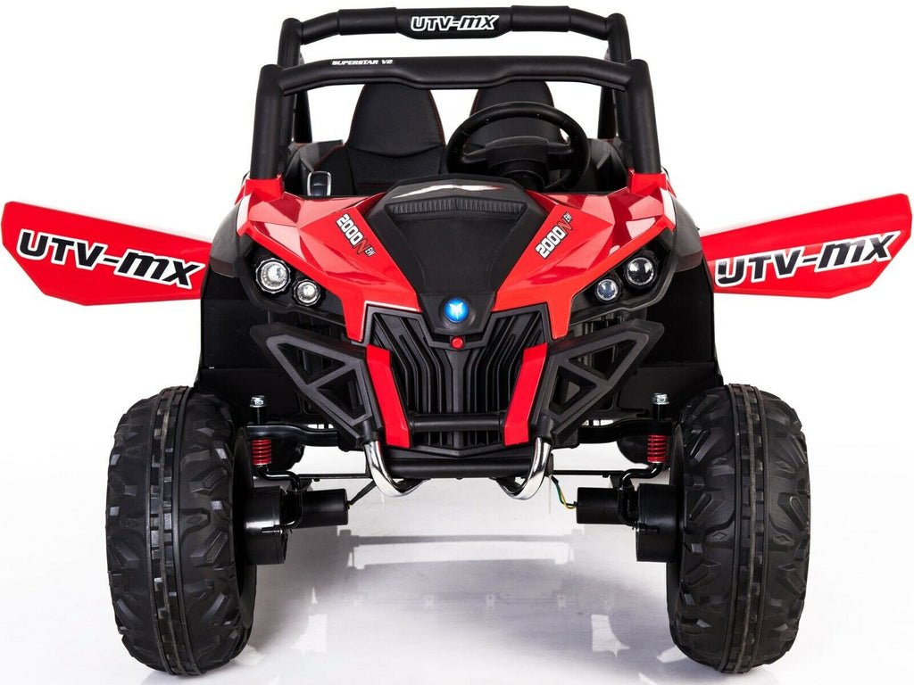 12V Kids Ride-On Toy Electric Car - Mini Moto UTV 4x4 - Black, Blue, White, Red, Pink