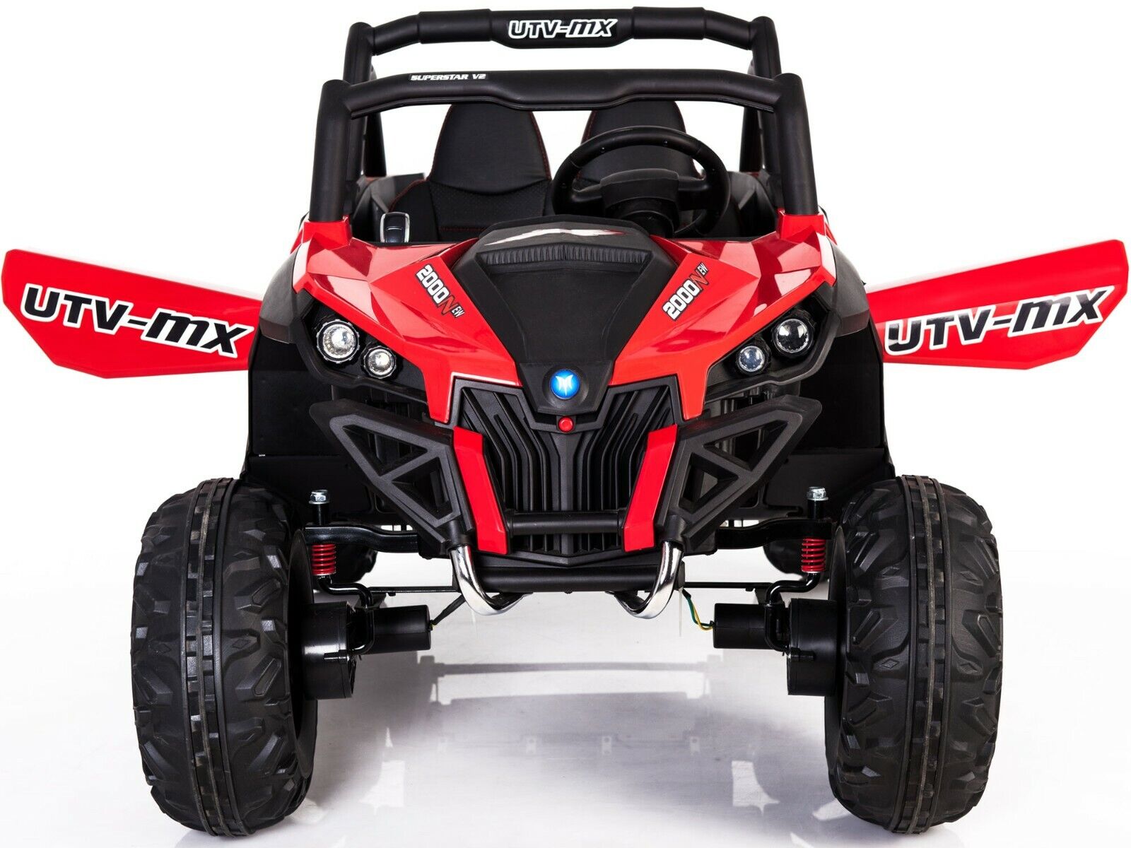 12V Kids Ride-On Toy Electric Car - Mini Moto UTV 4x4 - Black, Blue, White, Red, Pink
