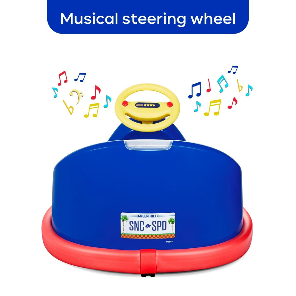 Rev up the Fun with Sonic's Electric Bumper Car: 2 Speeds and 360-Degree Turns for Kids!