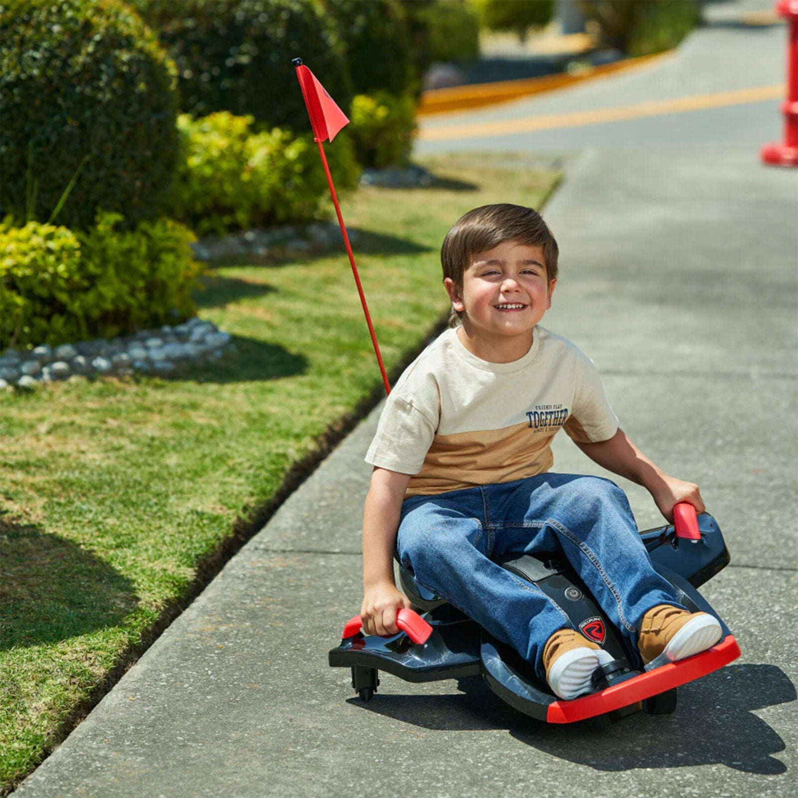 Compact 12V Rechargeable Ride-On Toy Vehicle - Rollplay Nighthawk Bolt, Black