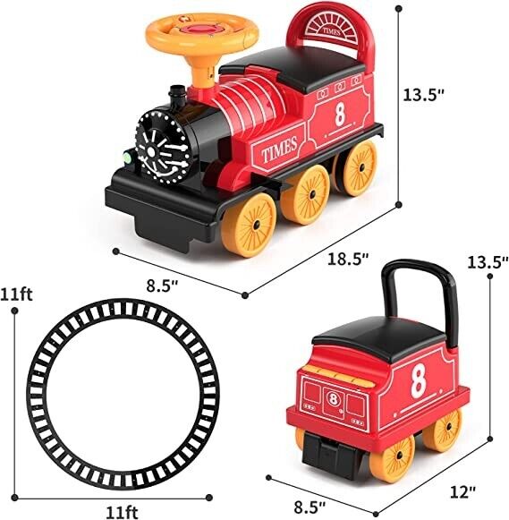Fun-Filled Electric Ride On Train Set with Track for Kids - Lucky Doug