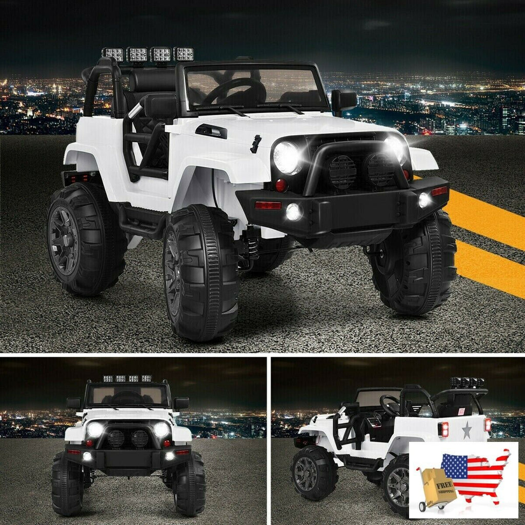12V Kids Ride-On Toy Truck with LED Lights