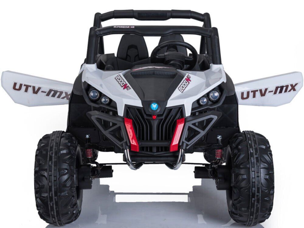 12v Blue Mini Moto UTV 4x4 (2.4ghz Remote Control) Electric Ride-On Vehicle - Two Seater for Toddlers